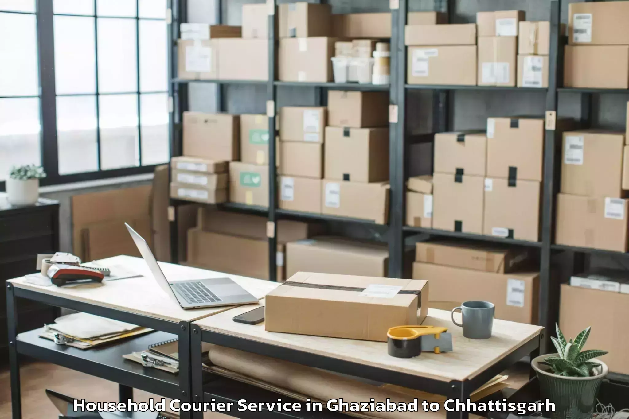 Get Ghaziabad to Iit Bhilai Household Courier